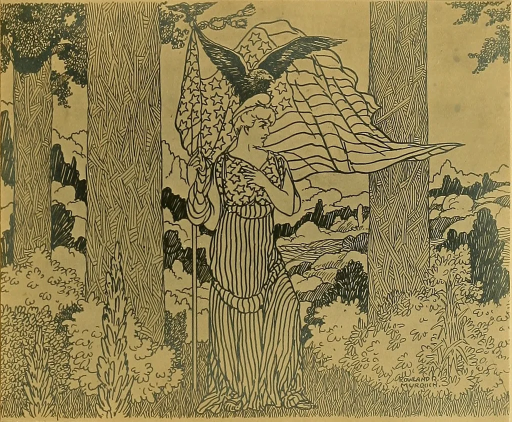 An illustration from Origin of the "stars and stripes,", 1916, leaf 18