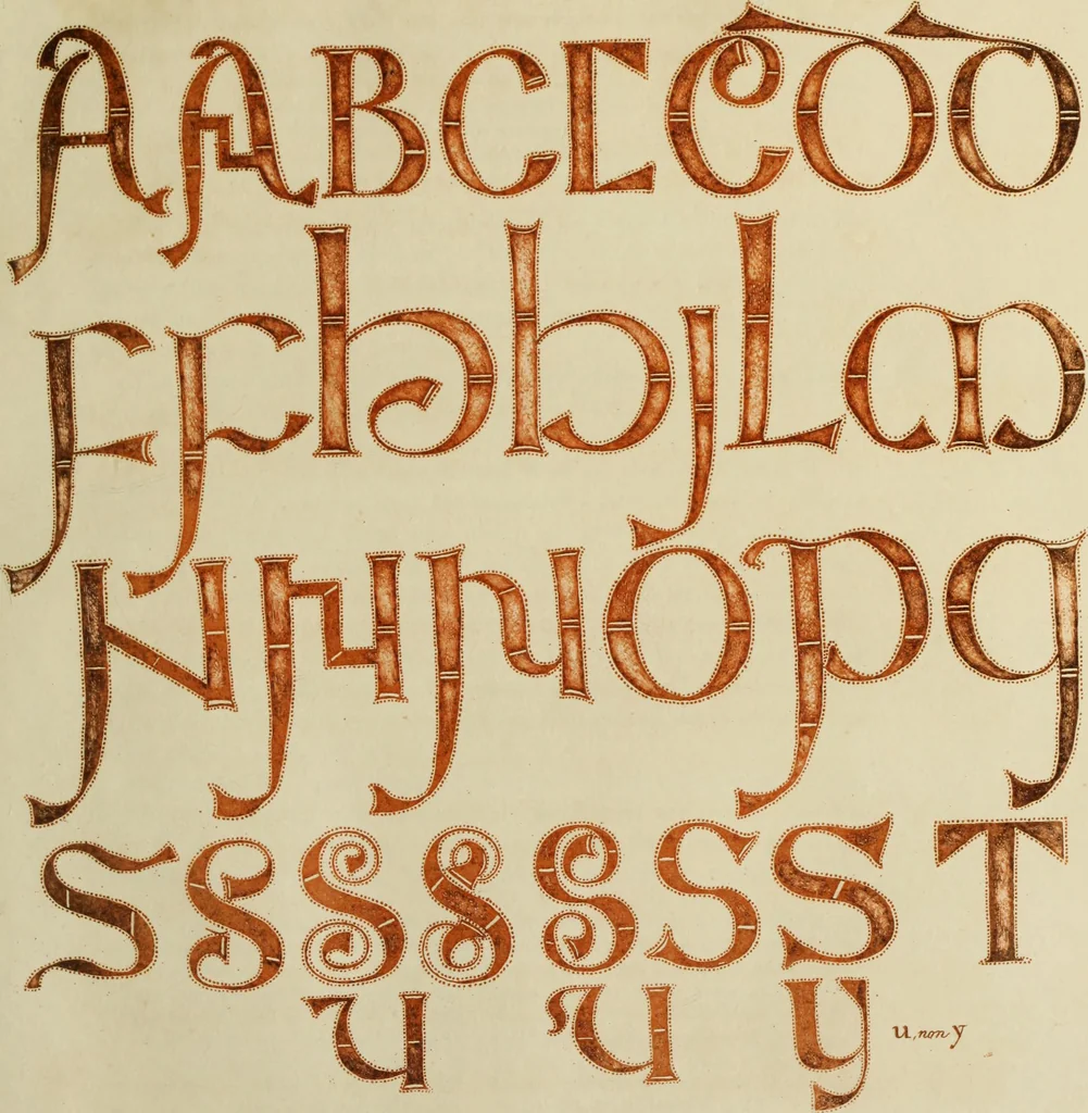 An illustration from The origin and progress of writing, as well hieroglyphic as elementary : illustrated by engravings taken from marbles, manuscripts and charters, ancient and modern : also some account of the origin and progress of printing, 1803, leaf 132