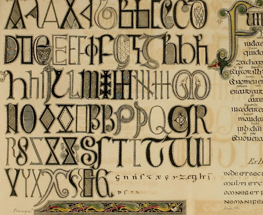 An illustration from The origin and progress of writing, as well hieroglyphic as elementary : illustrated by engravings taken from marbles, manuscripts and charters, ancient and modern : also some account of the origin and progress of printing, 1803, leaf 162