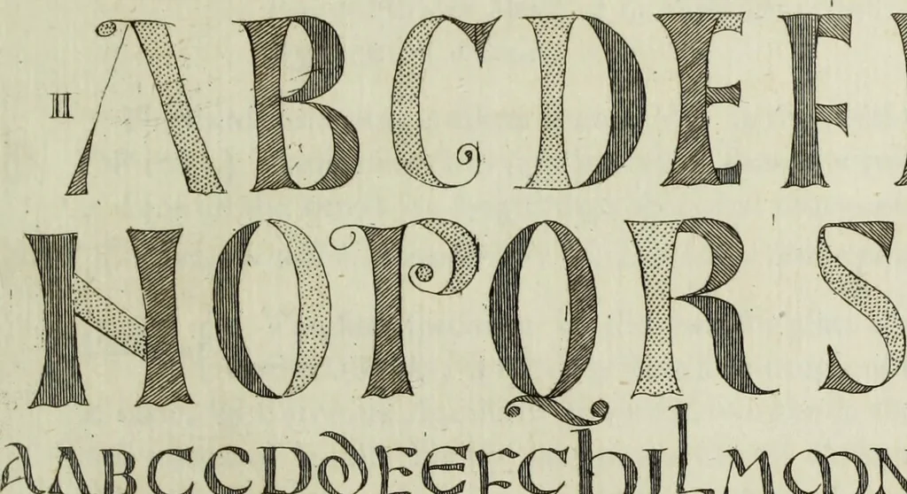 An illustration from The origin and progress of writing, as well hieroglyphic as elementary, illustrated by engravings taken from marbles, manuscripts and charters, ancient and modern : also some account of the origin and progress of printing, 1784, leaf 148