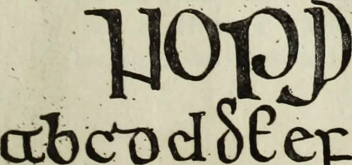 An illustration from The origin and progress of writing, as well hieroglyphic as elementary, illustrated by engravings taken from marbles, manuscripts and charters, ancient and modern : also some account of the origin and progress of printing, 1784, leaf 164