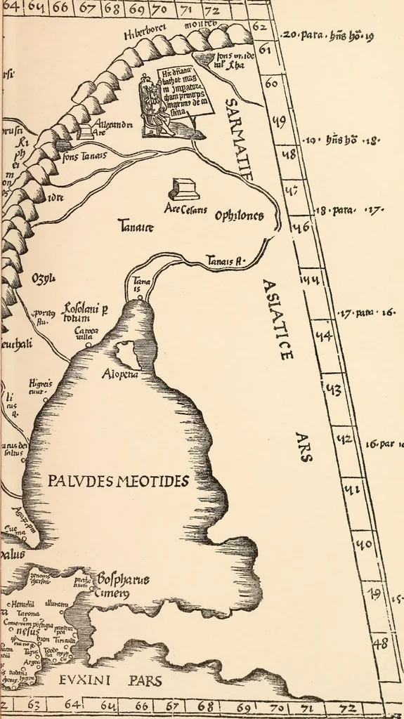 An illustration from Origins of English history, 1890, leaf 482