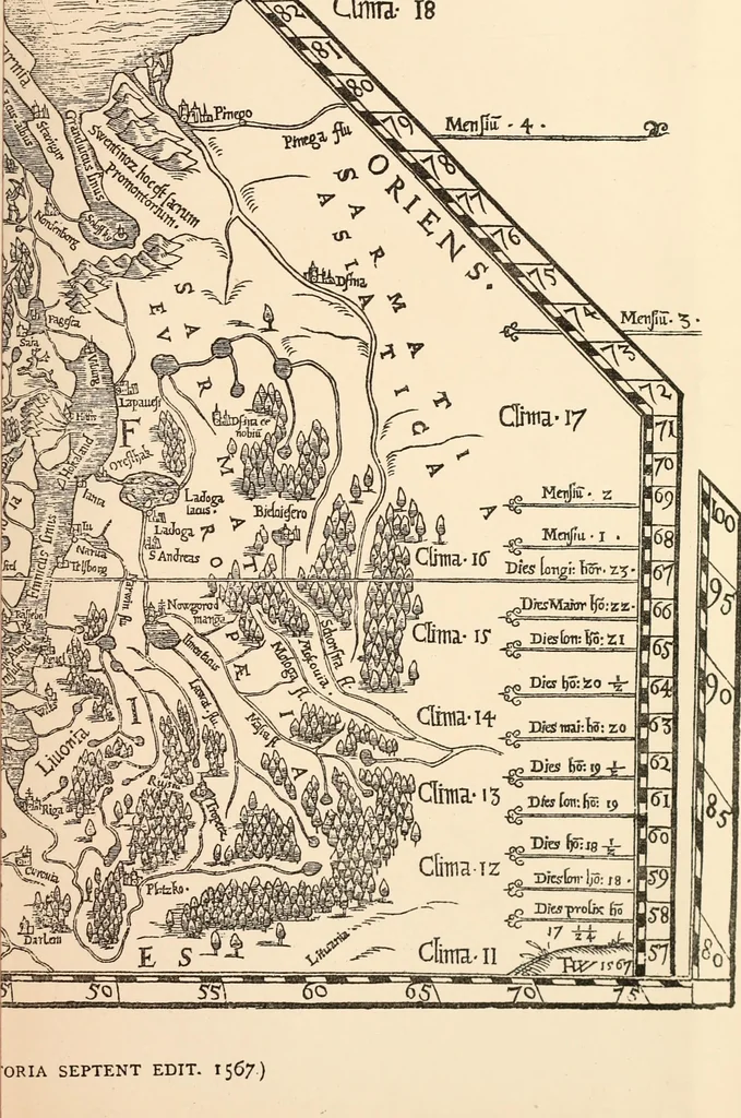 An illustration from Origins of English history, 1890, leaf 484
