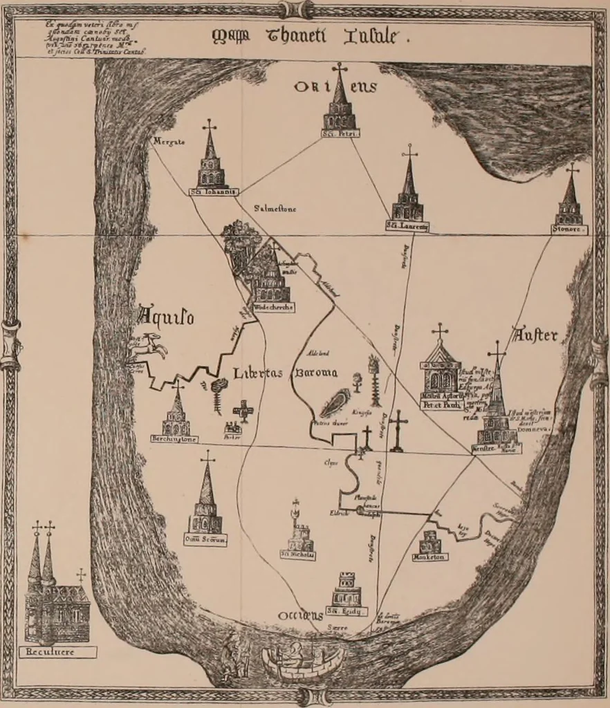 An illustration from Origins of English history, 1890, leaf 495