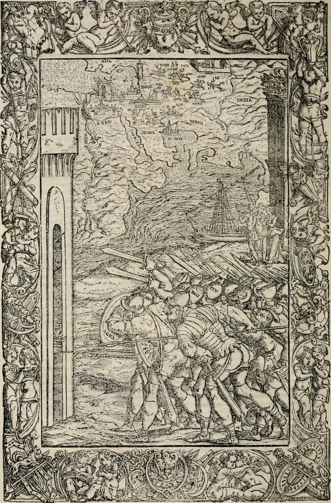 An illustration from Orlando furioso. /, 1556, leaf 171