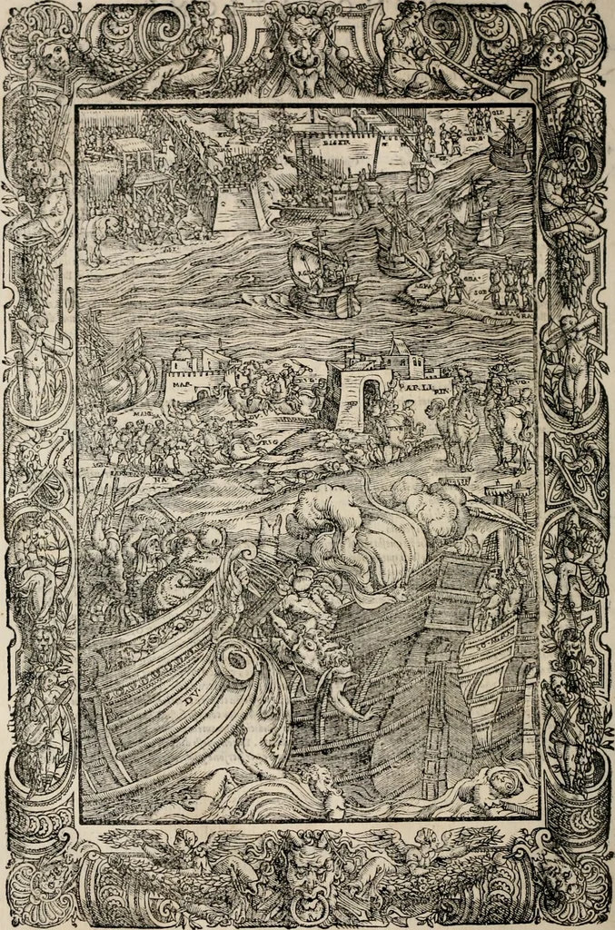 An illustration from Orlando furioso. /, 1556, leaf 471