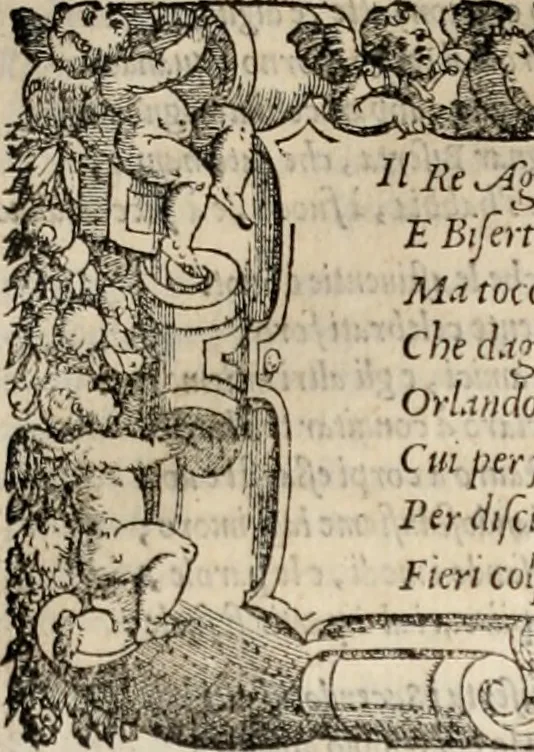 An illustration from Orlando furioso. /, 1556, leaf 472