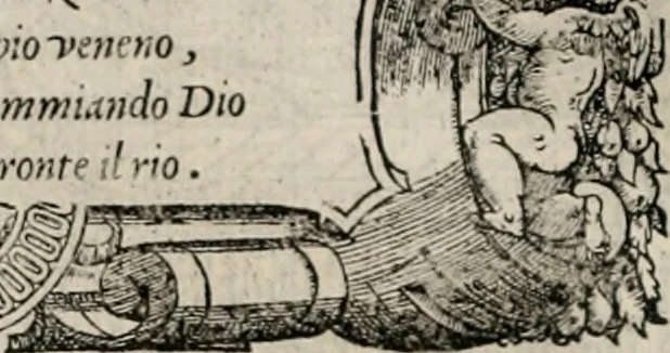 An illustration from Orlando furioso. /, 1556, leaf 545