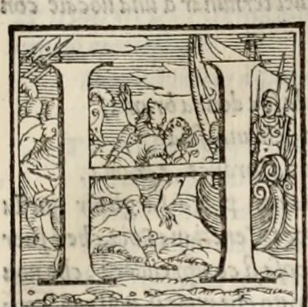 An illustration from Orlando furioso. /, 1556, leaf 560