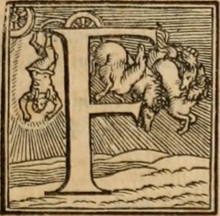 An illustration from Orlando furioso, 1580, leaf 108