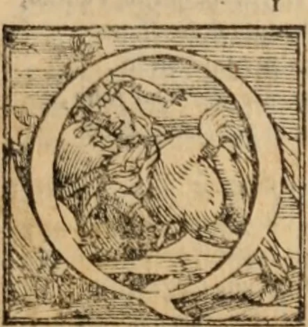 An illustration from Orlando furioso, 1580, leaf 120