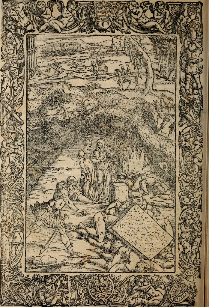 An illustration from Orlando furioso, 1580, leaf 139