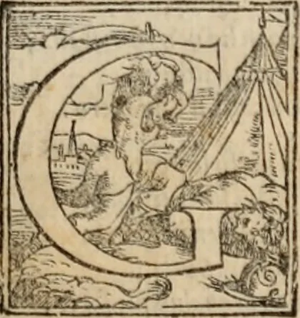 An illustration from Orlando furioso, 1580, leaf 176