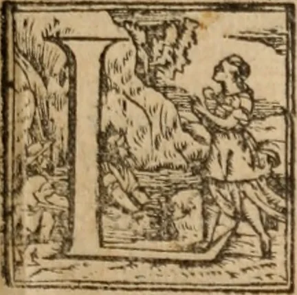 An illustration from Orlando furioso, 1580, leaf 18