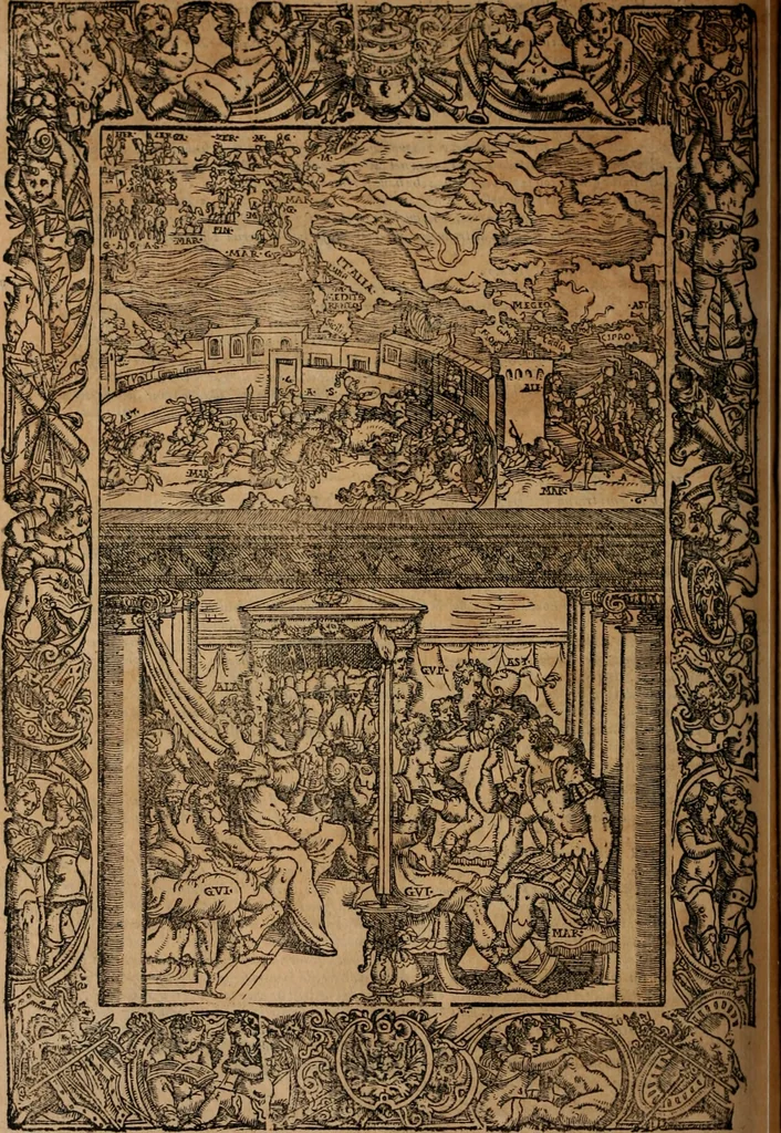 An illustration from Orlando furioso, 1580, leaf 229