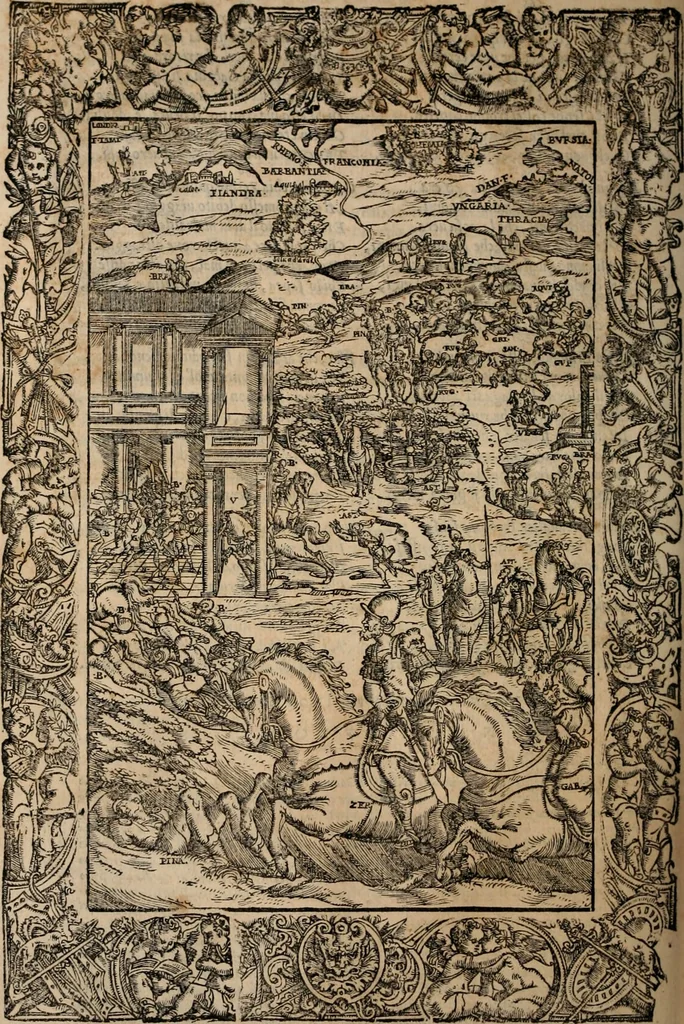 An illustration from Orlando furioso, 1580, leaf 251
