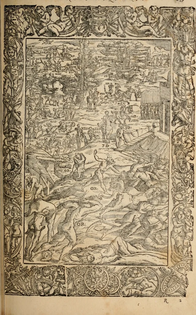 An illustration from Orlando furioso, 1580, leaf 276