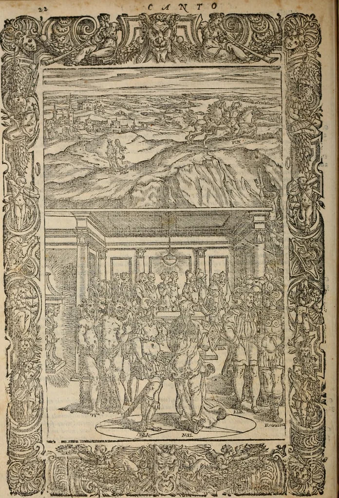 An illustration from Orlando furioso, 1580, leaf 39