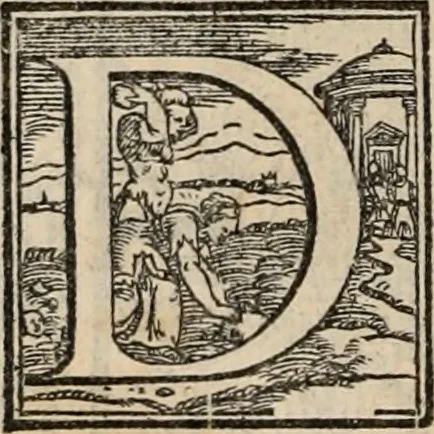 An illustration from Orlando furioso, 1580, leaf 587