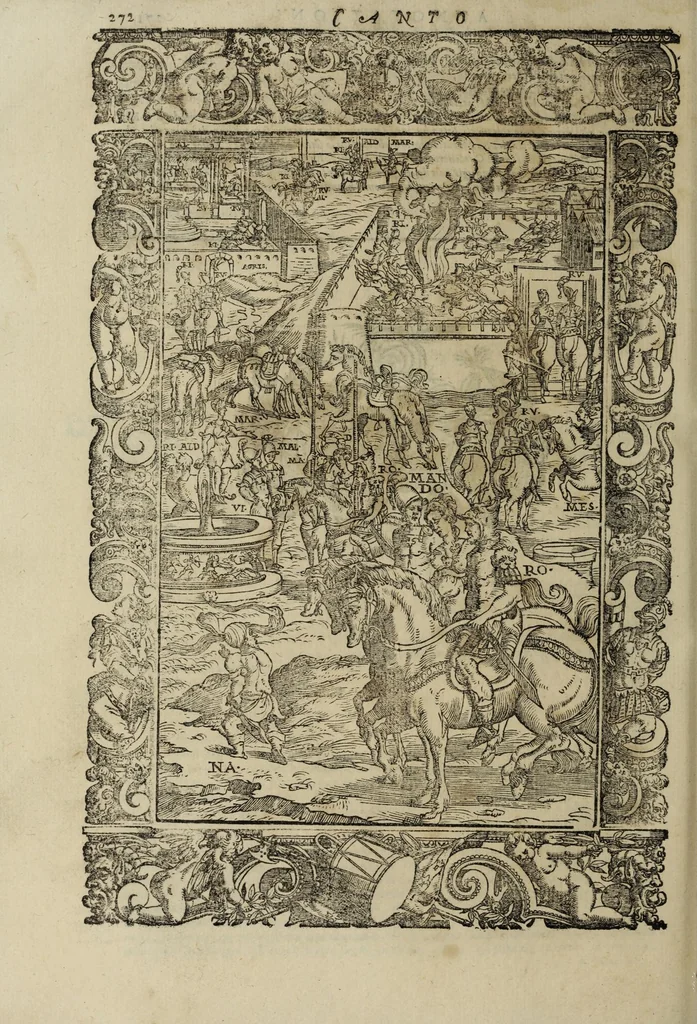 An illustration from Orlando furioso, 1584, leaf 294