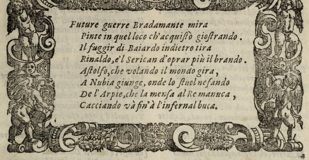 An illustration from Orlando furioso, 1584, leaf 391