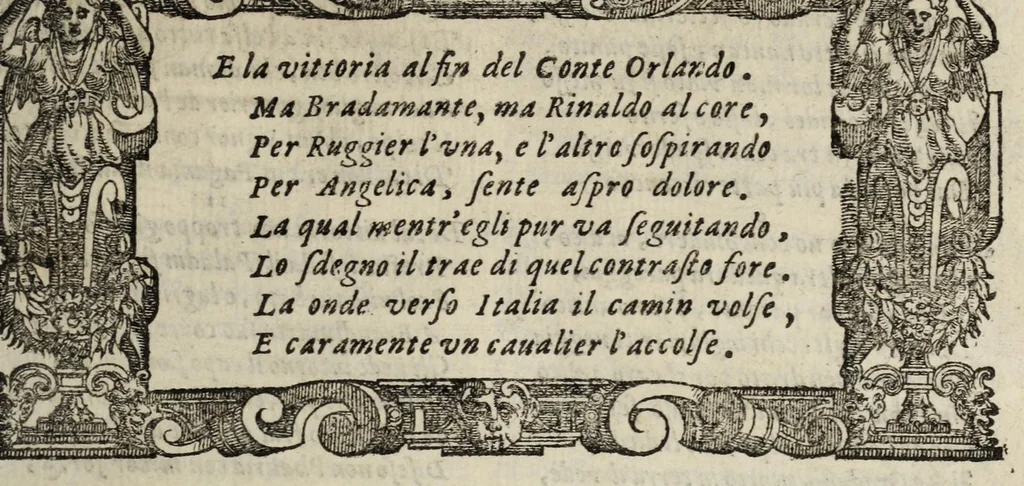 An illustration from Orlando furioso, 1584, leaf 489