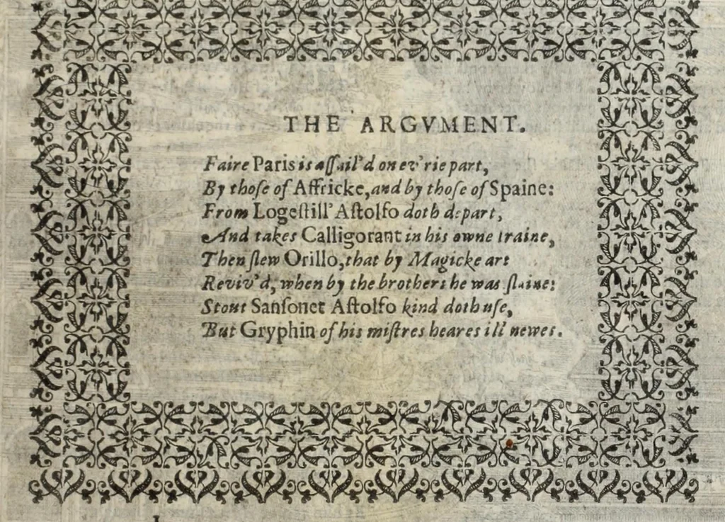 An illustration from Orlando furioso in English heroical verse, 1634, leaf 137