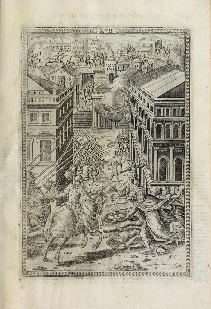 An illustration from Orlando furioso in English heroical verse, 1634, leaf 151