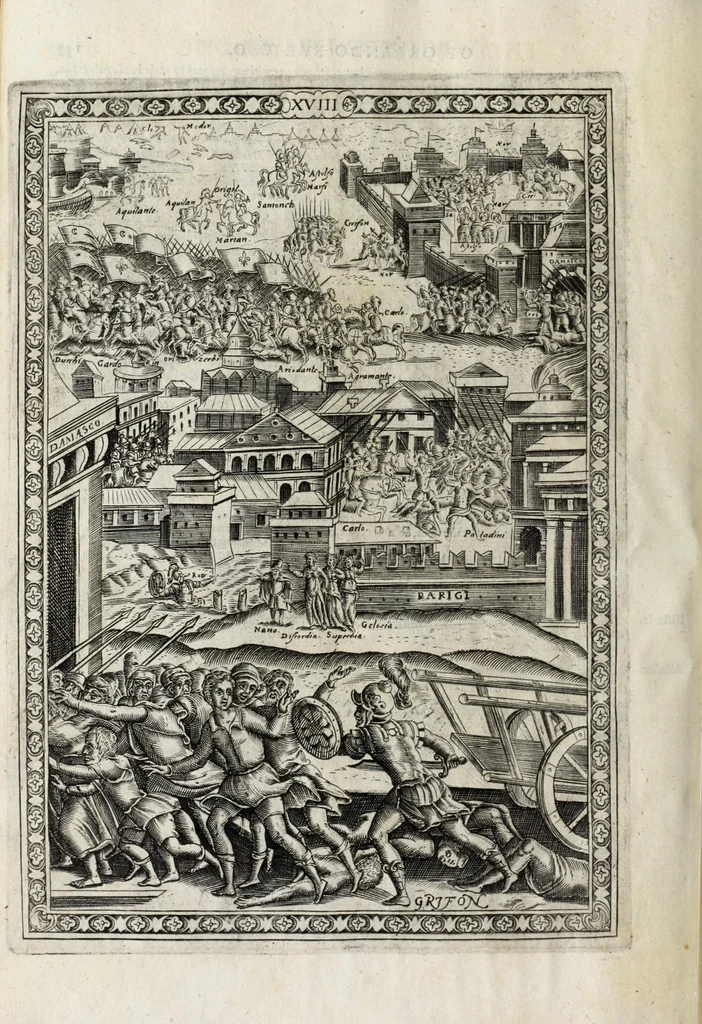 An illustration from Orlando furioso in English heroical verse, 1634, leaf 160