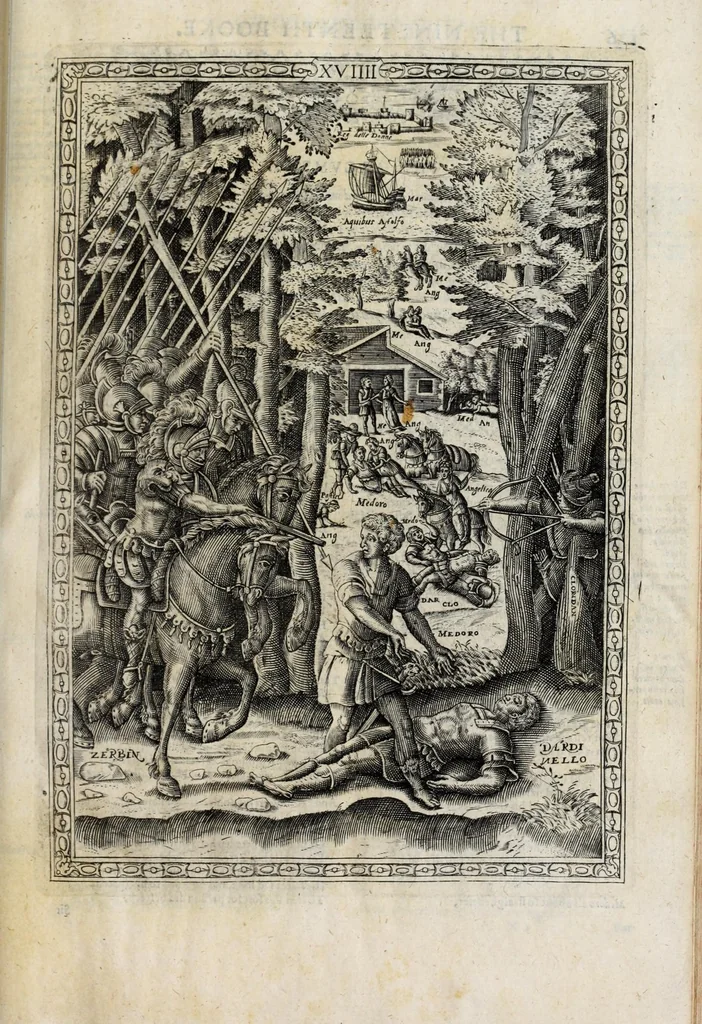 An illustration from Orlando furioso in English heroical verse, 1634, leaf 169