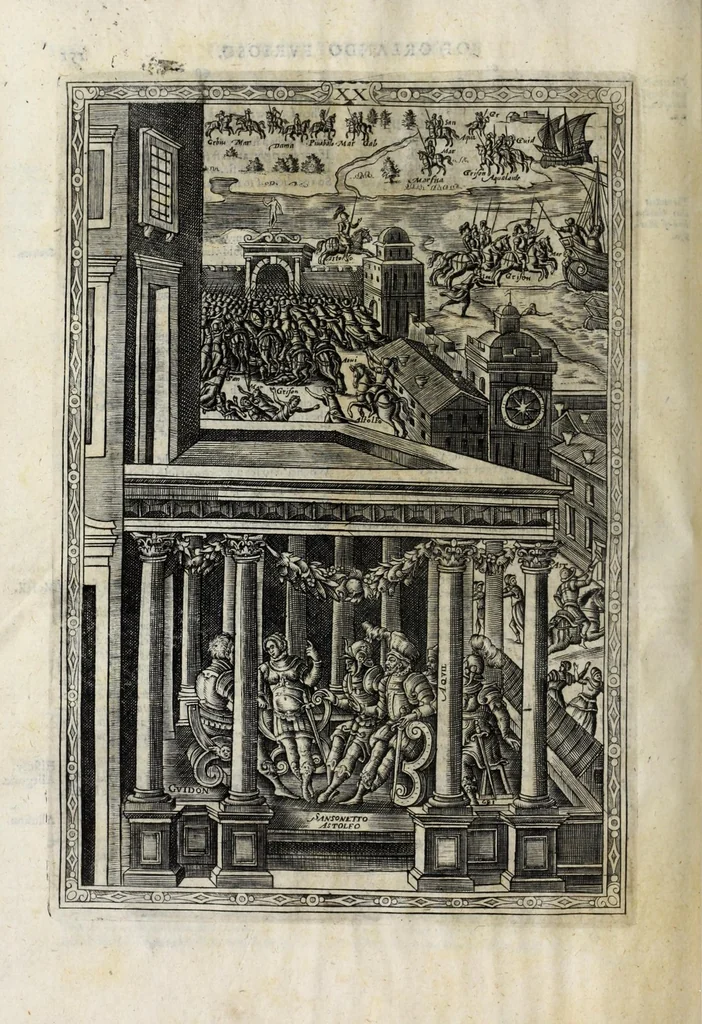 An illustration from Orlando furioso in English heroical verse, 1634, leaf 176