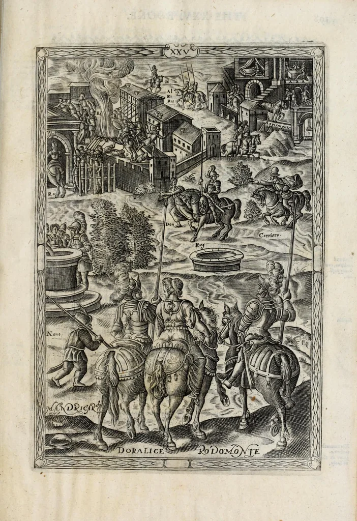 An illustration from Orlando furioso in English heroical verse, 1634, leaf 221