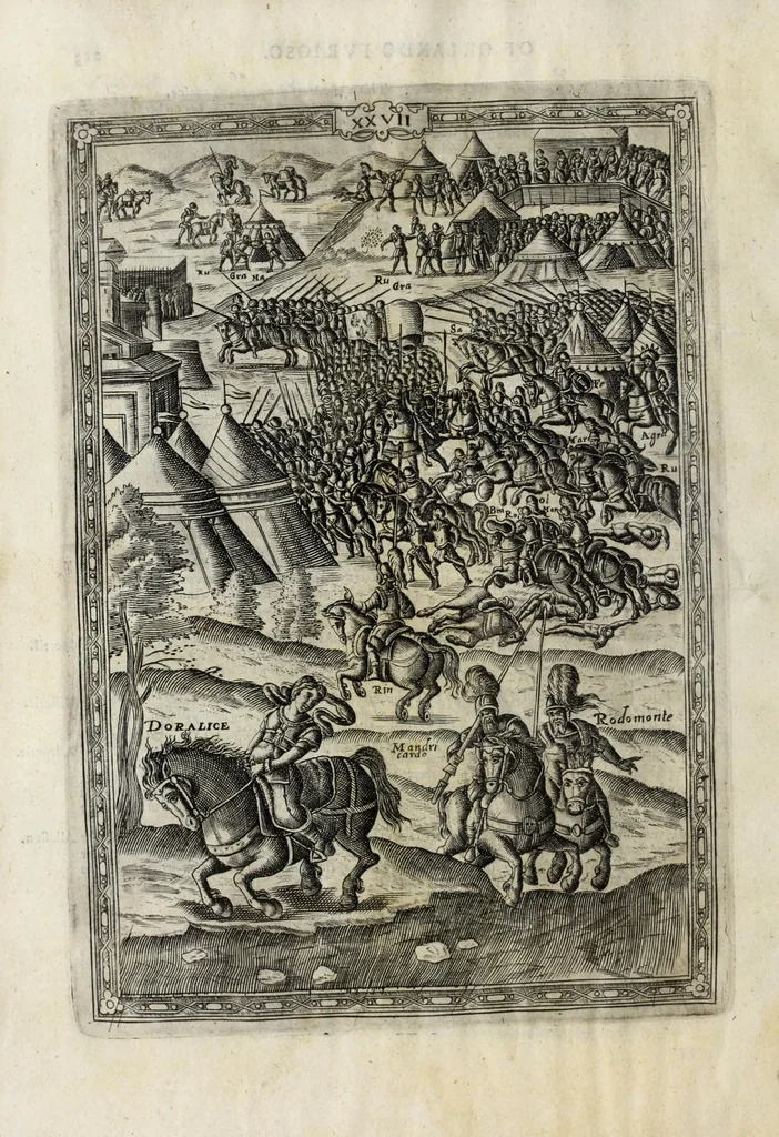 An illustration from Orlando furioso in English heroical verse, 1634, leaf 238