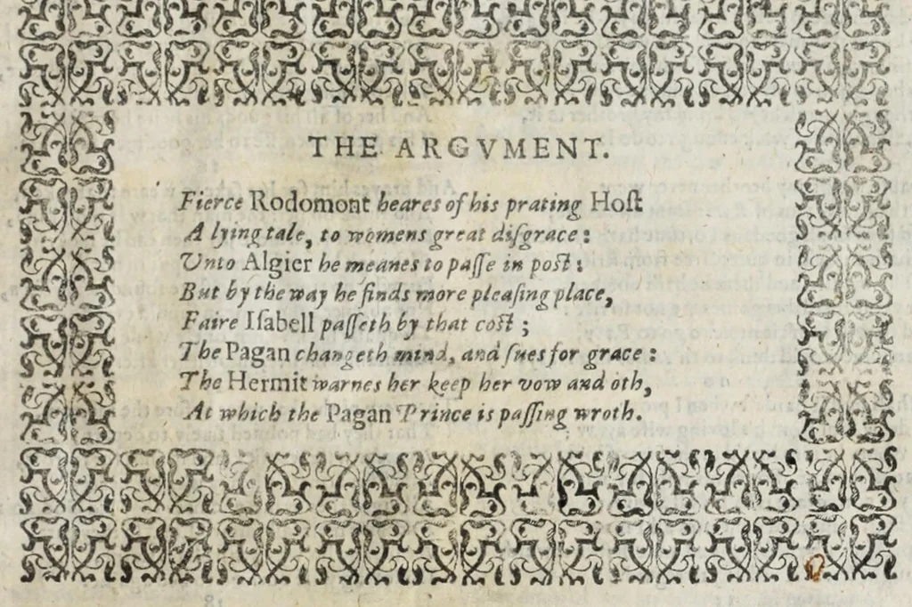 An illustration from Orlando furioso in English heroical verse, 1634, leaf 249