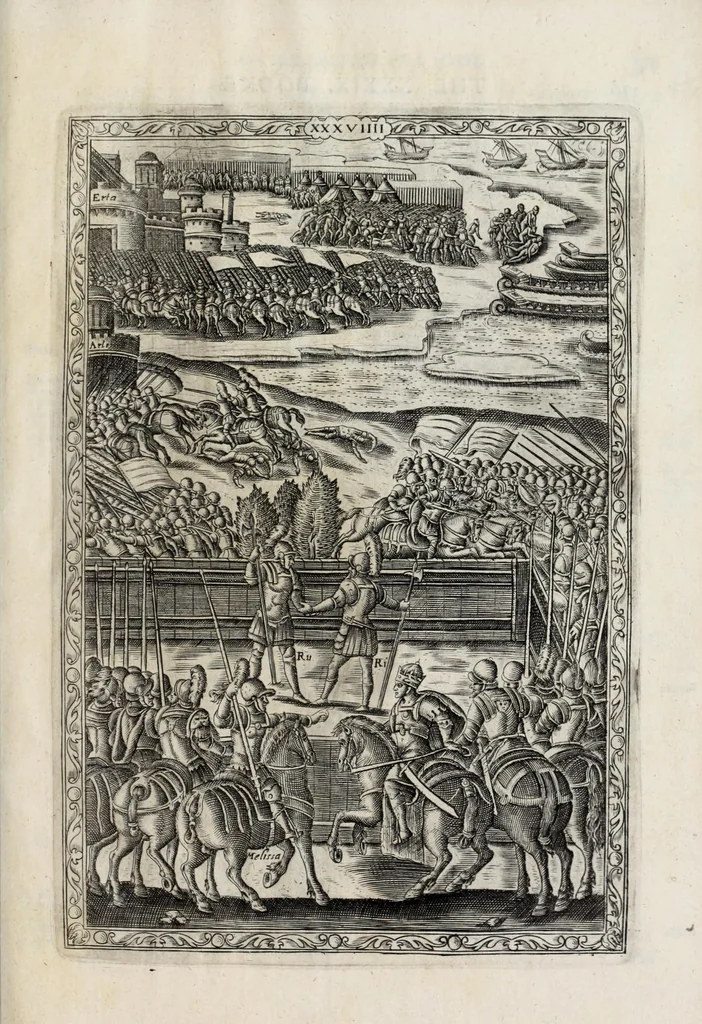 An illustration from Orlando furioso in English heroical verse, 1634, leaf 349