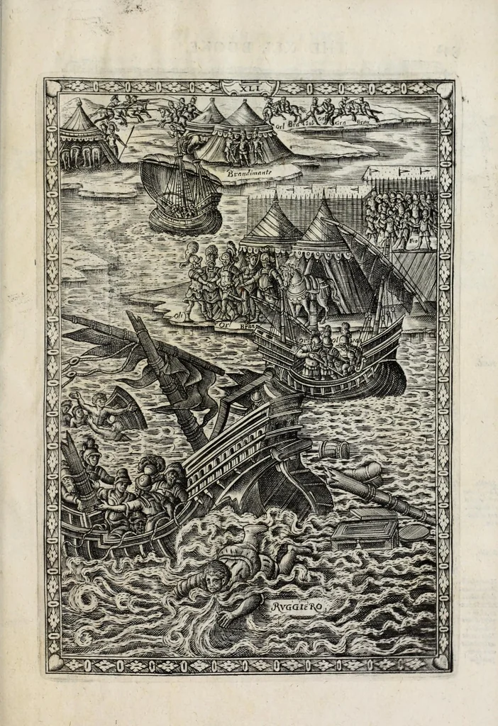 An illustration from Orlando furioso in English heroical verse, 1634, leaf 365