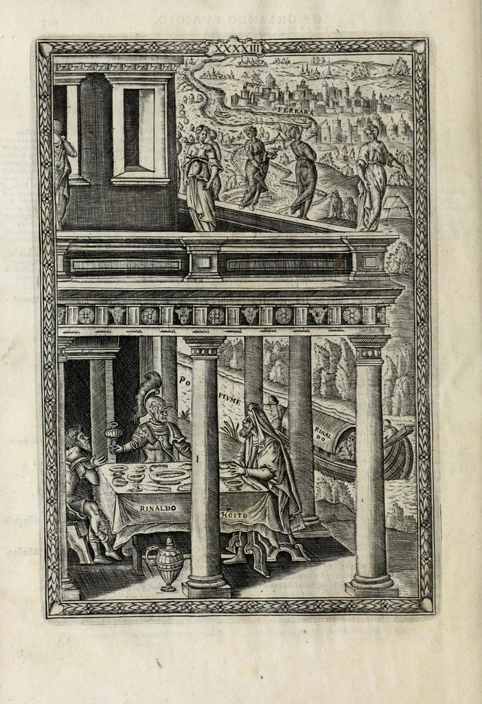 An illustration from Orlando furioso in English heroical verse, 1634, leaf 382