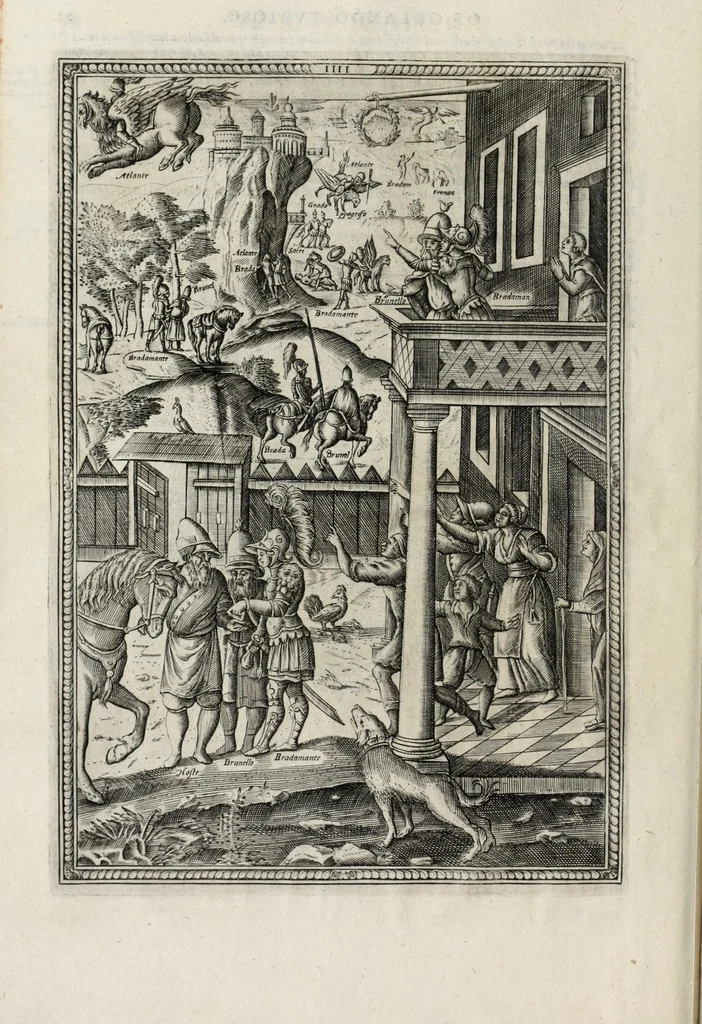 An illustration from Orlando furioso in English heroical verse, 1634, leaf 48