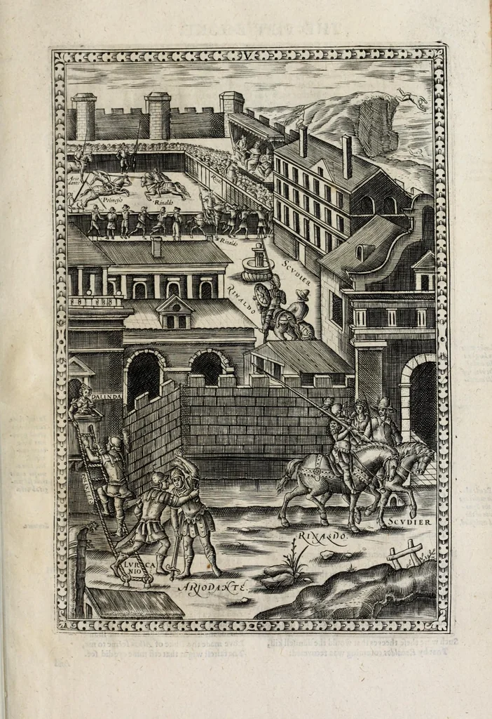 An illustration from Orlando furioso in English heroical verse, 1634, leaf 55
