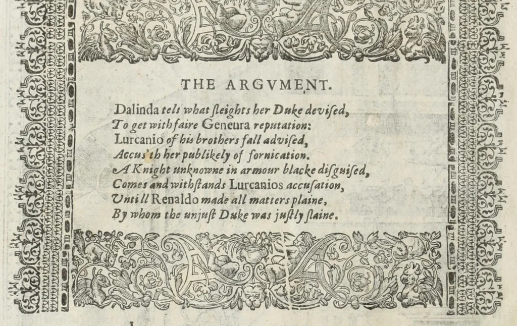 An illustration from Orlando furioso in English heroical verse, 1634, leaf 56