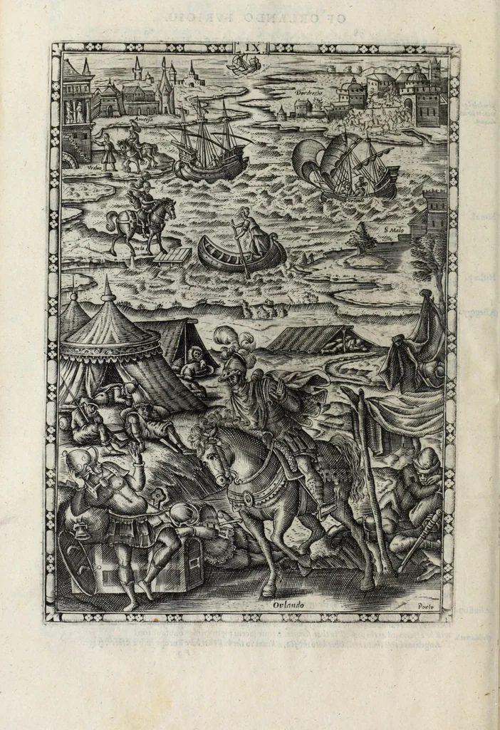 An illustration from Orlando furioso in English heroical verse, 1634, leaf 88