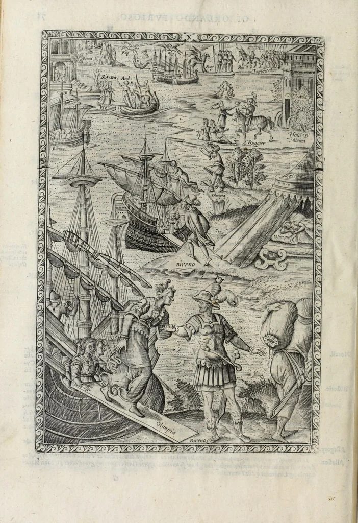 An illustration from Orlando furioso in English heroical verse, 1634, leaf 96