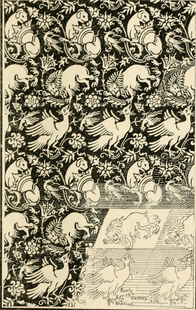 An illustration from Ornamental design, embracing The Anatomy of pattern : The planning of ornament; The application of ornament, 1888, leaf 110