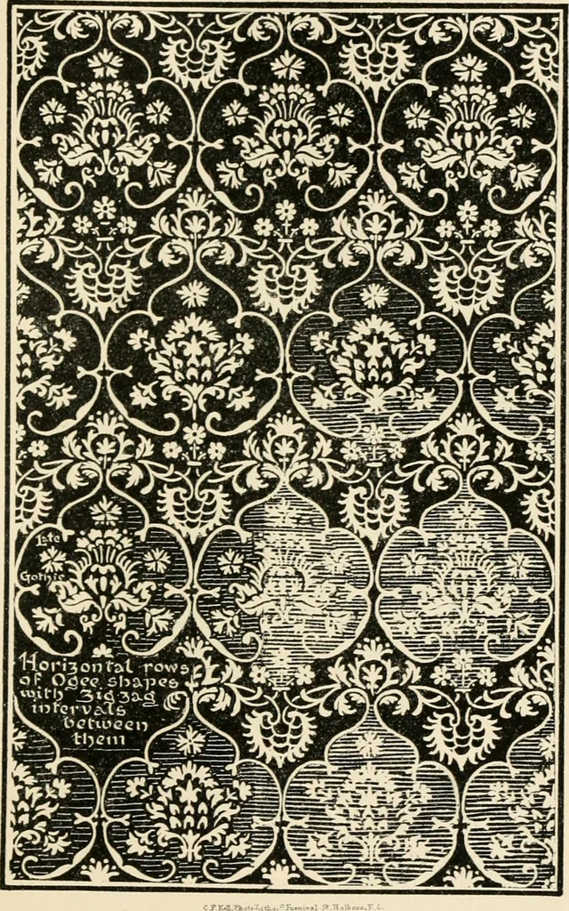 An illustration from Ornamental design, embracing The Anatomy of pattern : The planning of ornament; The application of ornament, 1888, leaf 114