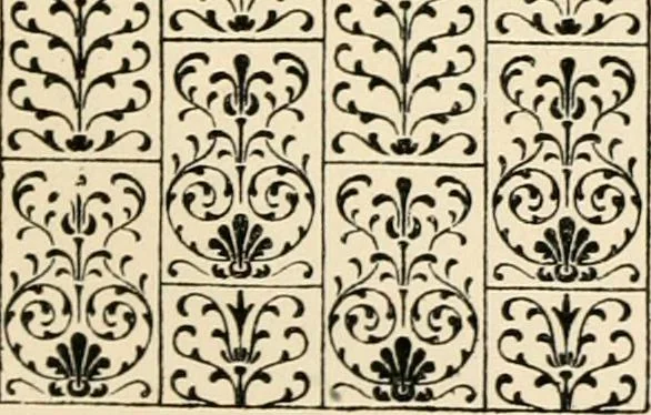 An illustration from Ornamental design, embracing The Anatomy of pattern : The planning of ornament; The application of ornament, 1888, leaf 122