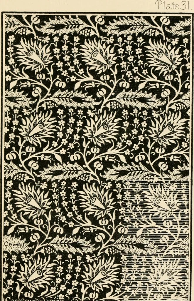 An illustration from Ornamental design, embracing The Anatomy of pattern : The planning of ornament; The application of ornament, 1888, leaf 132