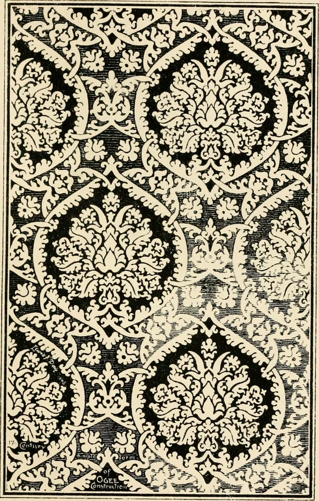 An illustration from Ornamental design, embracing The Anatomy of pattern : The planning of ornament; The application of ornament, 1888, leaf 136