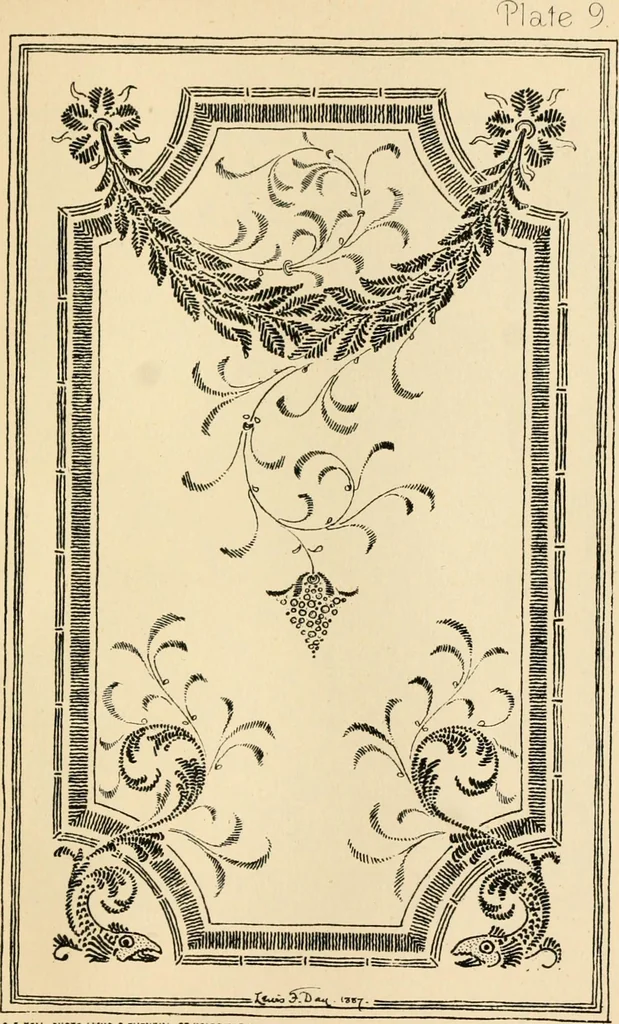 An illustration from Ornamental design, embracing The Anatomy of pattern : The planning of ornament; The application of ornament, 1888, leaf 218