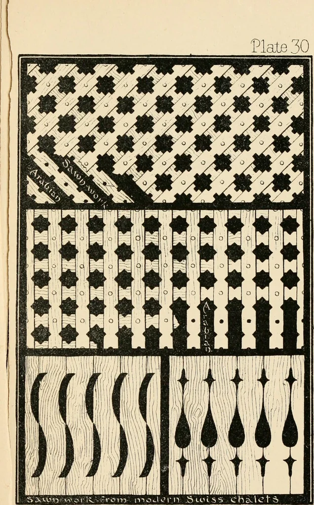 An illustration from Ornamental design, embracing The Anatomy of pattern : The planning of ornament; The application of ornament, 1888, leaf 420