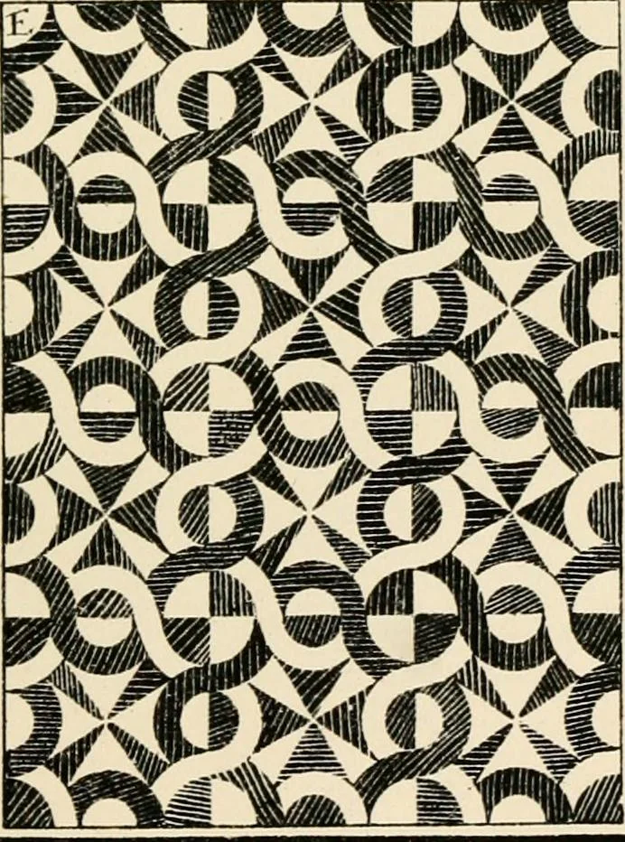 An illustration from Ornamental design, embracing The Anatomy of pattern : The planning of ornament; The application of ornament, 1888, leaf 96